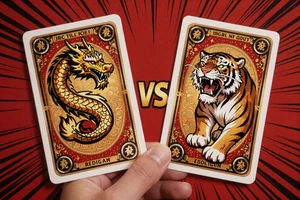 First Person Dragon Tiger von Evolution Gaming - asiatischer Kartenvergleich