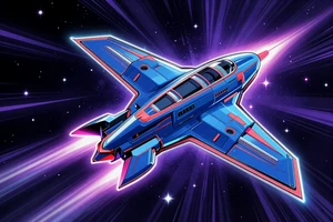 JetX Crash Game von SmartSoft - Jet-Rakete mit Neon-Multiplikator
